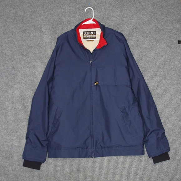 Zero Restriction Gore Tex Golf Jacket Men XXL Blue Full Zip Waterproof Rain Coat